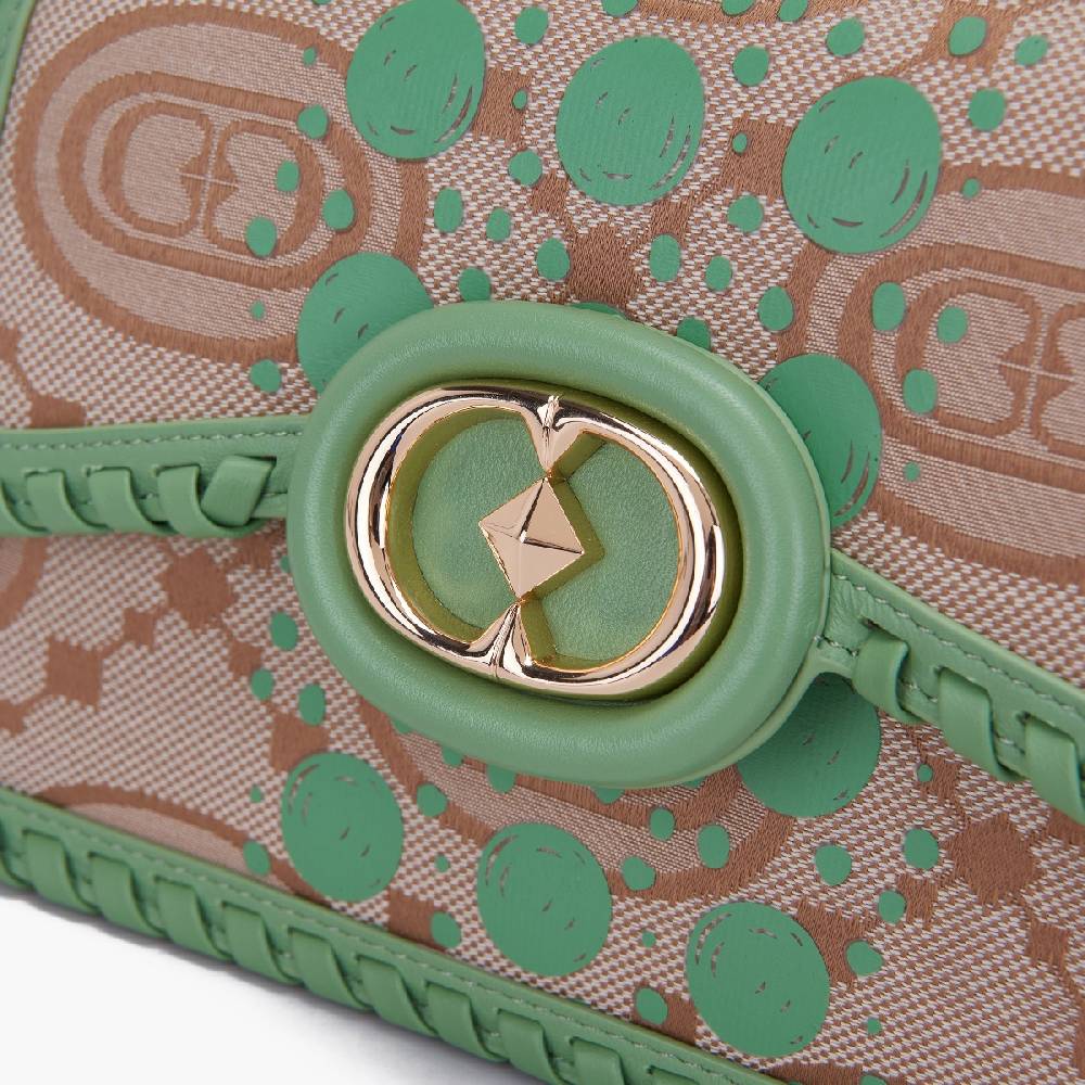 La Carrie BORSA A MANO MONOGRAM PISTACCHIO Promozione