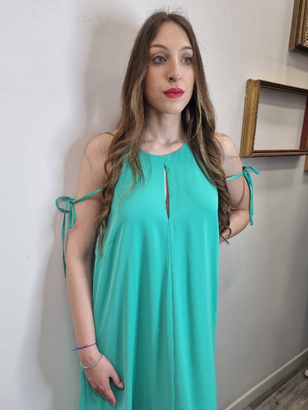 Le Chicche Abito Verde Acqua 700 Shopping Online