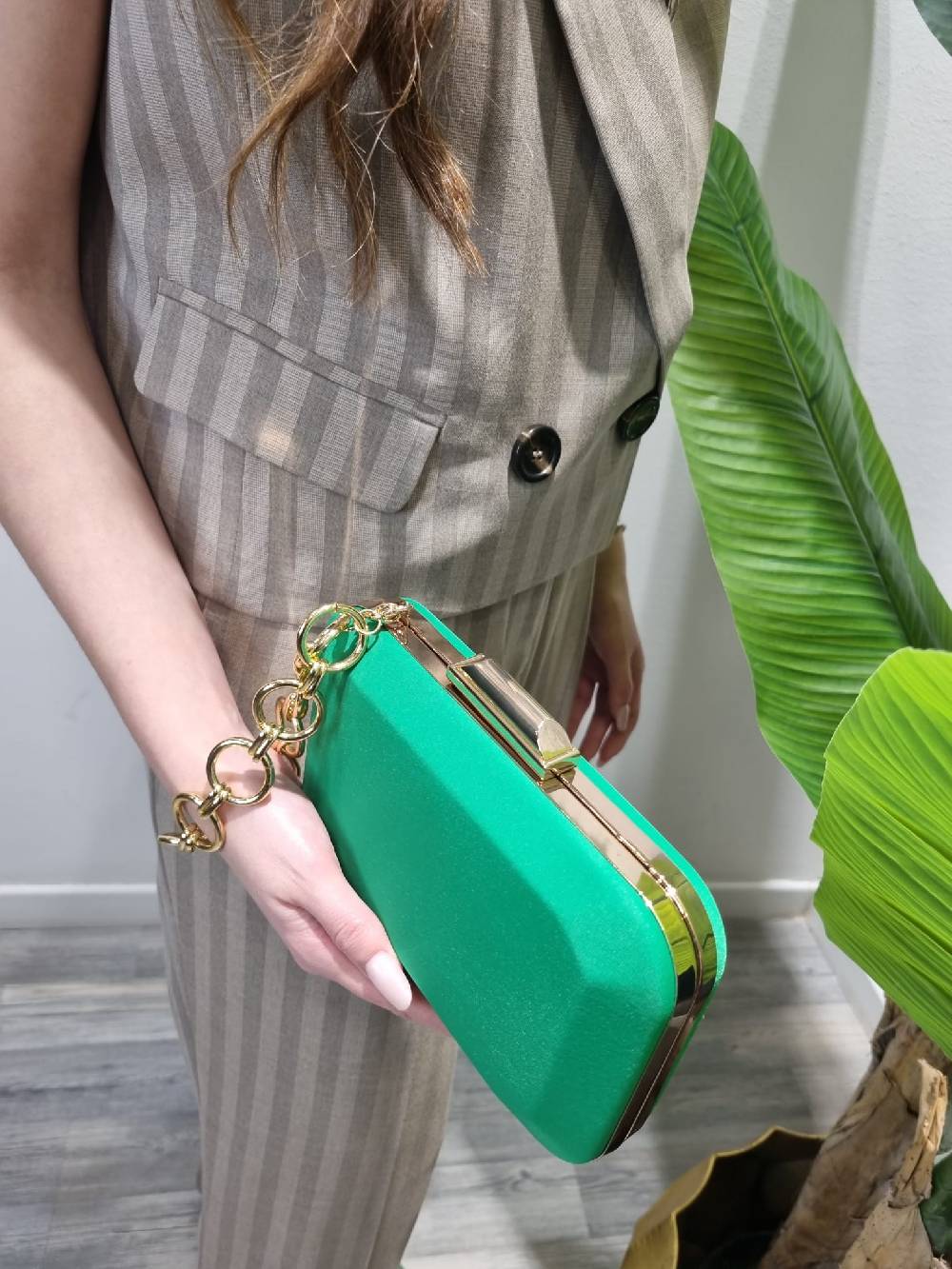 Le Chicche Clutch Verde gucci Online