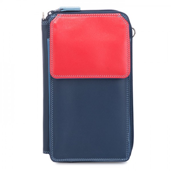 Mywalit Portafoglio multifunzione con zip su tre lati e tracolla Royal In Saldo