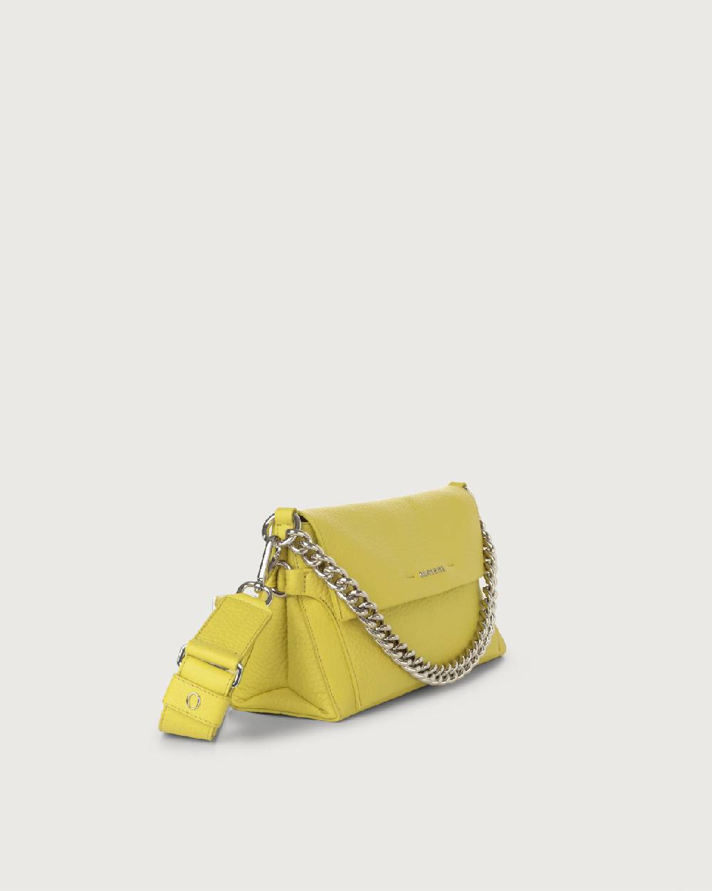 Orciani Borsa a spalla Missy Longuette Soft in pelle con catena e tracolla Hotsell
