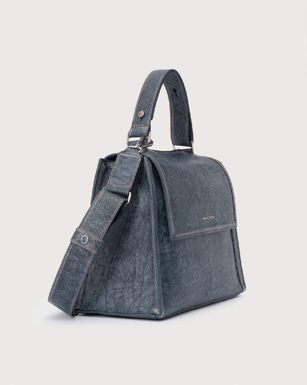 Orciani Sveva Delavè Medium leather handbag with strap Vendite Flash