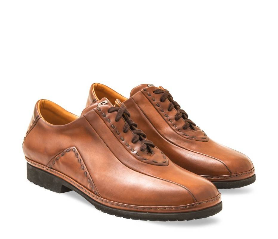 Pakerson DERBY BOLGHERI PELLE MARRONE TAN Spedizione Gratuita