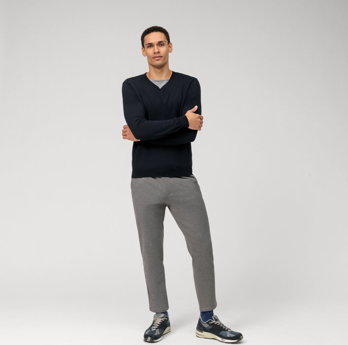 Olymp Pullover scollo a v blu olymp regular fit Shopping Online