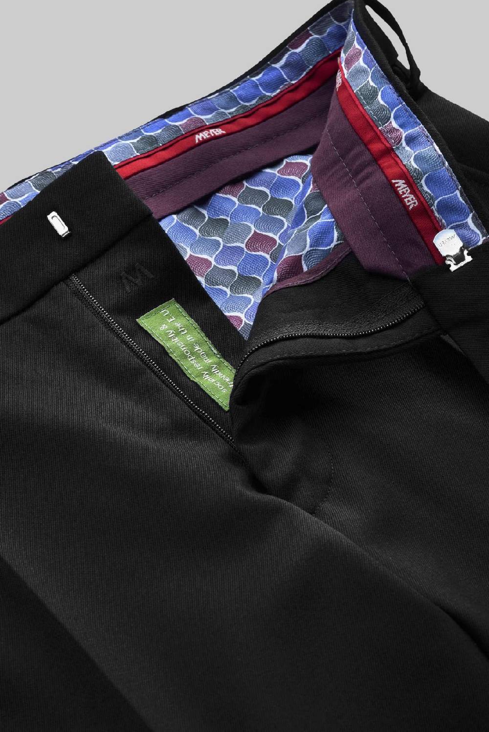 Meyer Pantalone meyer nero in twill teflon stretch Vendita