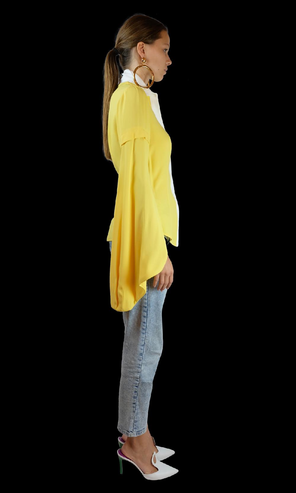 Sara Battaglia Yellow Shirt Online