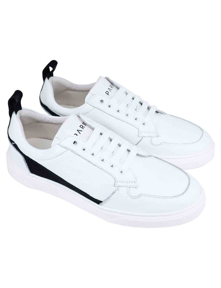 Spatarella Sneakers uomo in pelle bianca Promozione Limitata