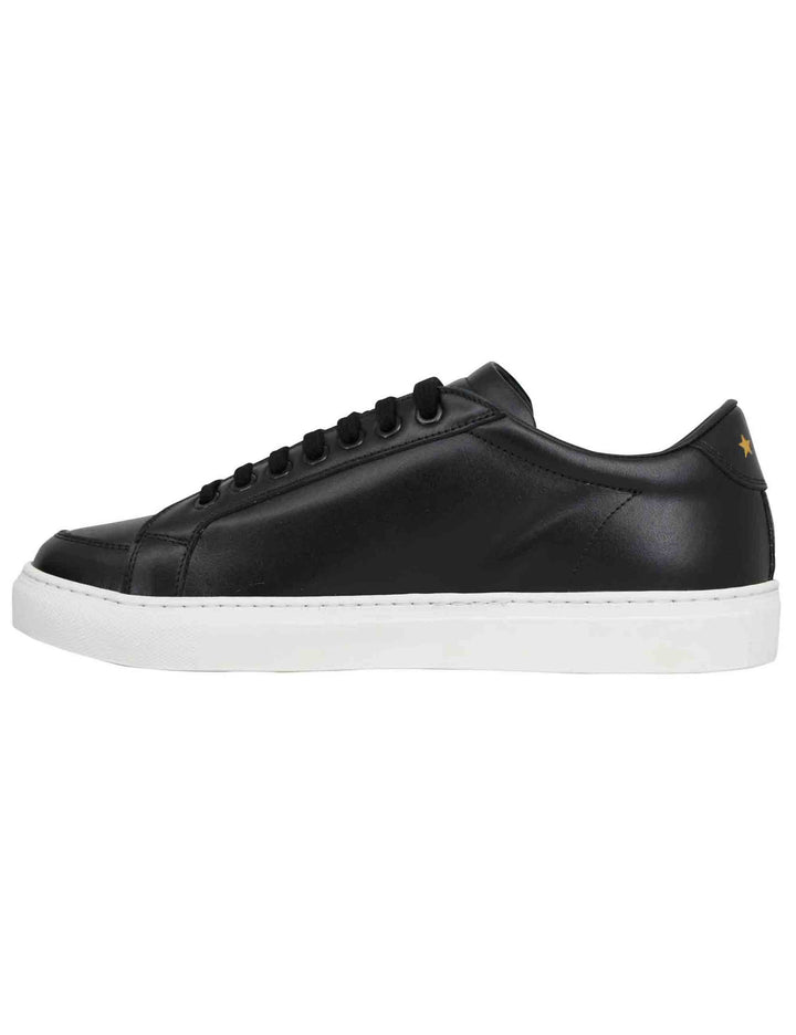 Spatarella Sneakers uomo Top spin in pelle nera Prezzo Ridotto