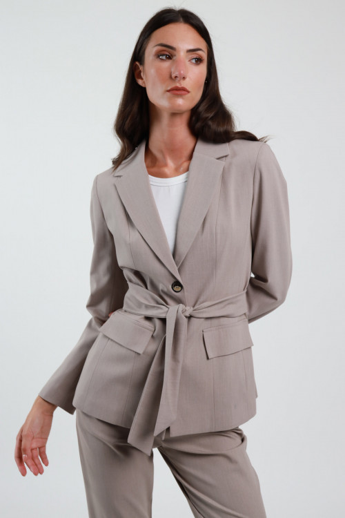 Susy Mix Blazer con Cintura Vendita Calda