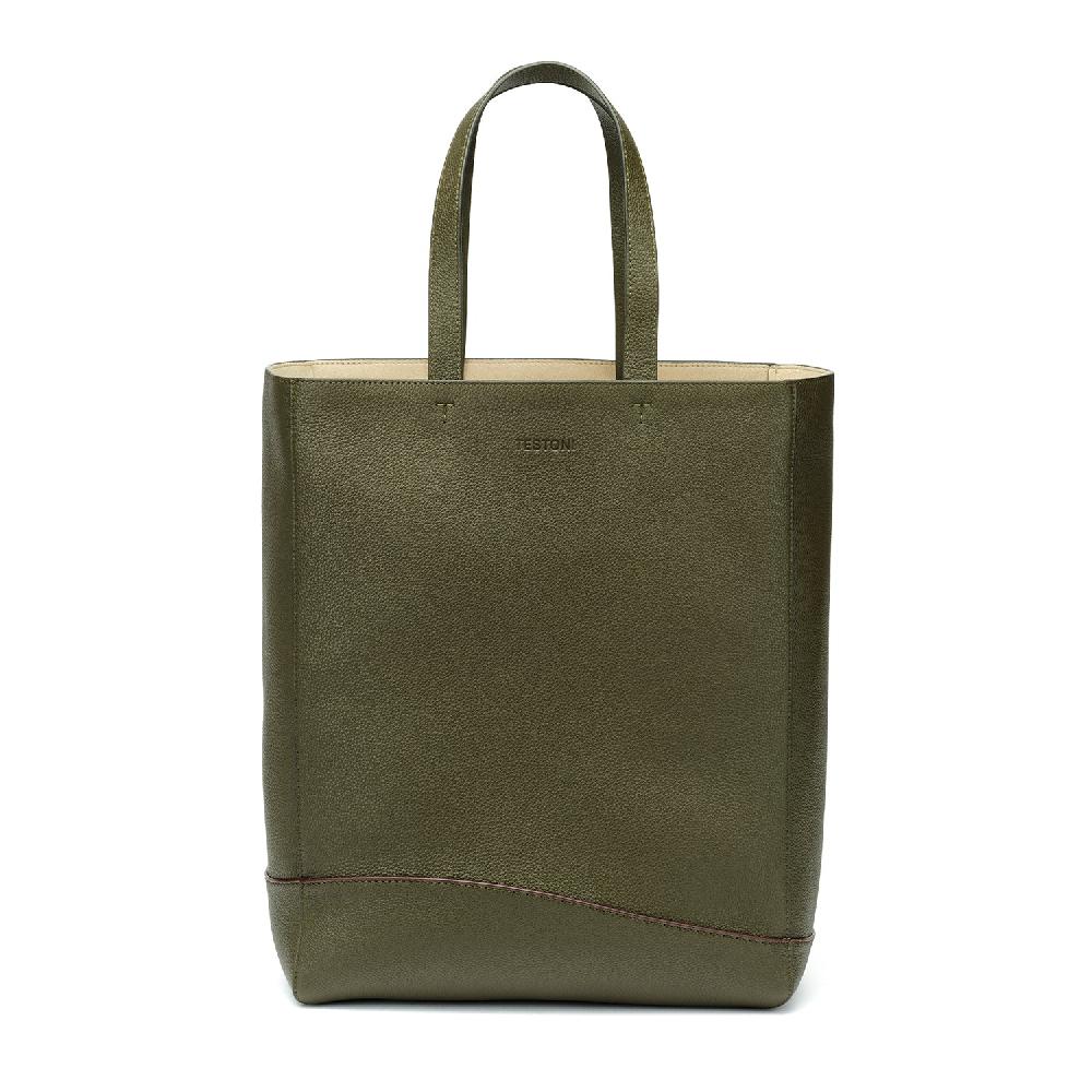 A.Testoni NOTO TOTE BAG DELUXE GRAINED CALF Prezzo Ridotto