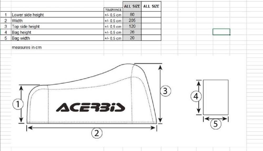 Acerbis MOTORBIKE COVER Soddisfazione Garantita