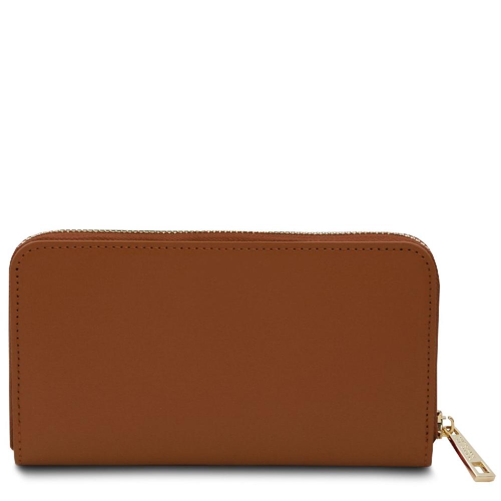 Tuscany Leather Esclusivo Portafogli in Pelle zip Around Spedizione Gratuita