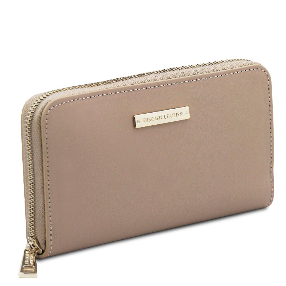 Tuscany Leather Esclusivo Portafogli in Pelle zip Around Soddisfazione Garantita