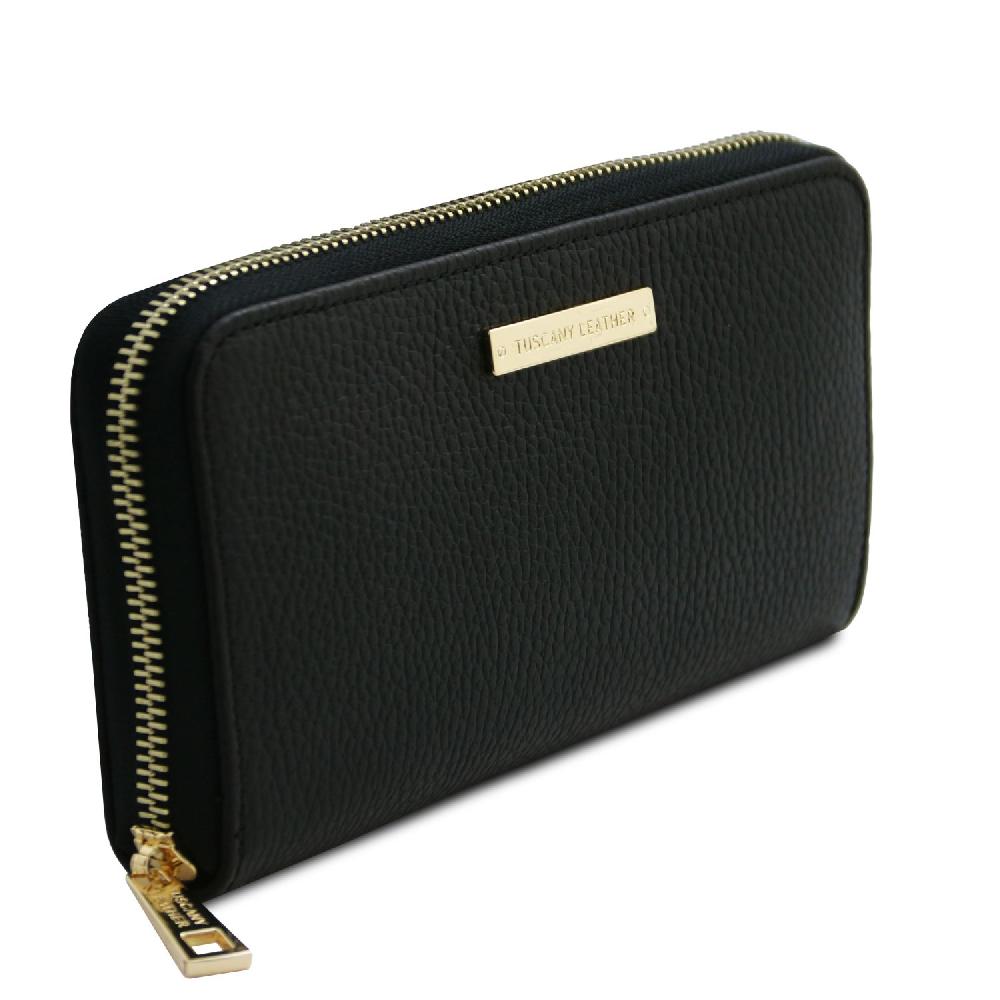Tuscany Leather Esclusivo Portafogli in Pelle zip Around Offerte