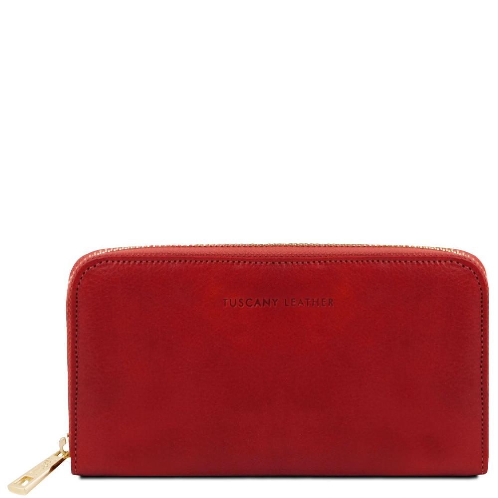 Tuscany Leather Esclusivo Portafogli in Pelle zip Around